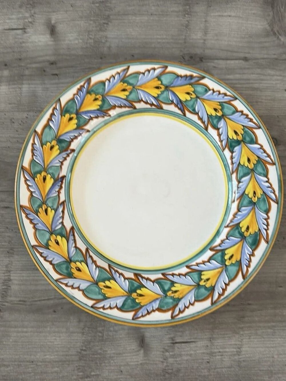 Fratelli Mari Deruta for Cottura Hand Painted Italian 11" Plate * Discontinued